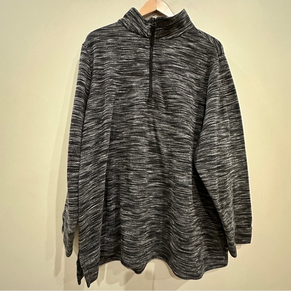 Croft & Barrow 2x quarter zip heathered sweater - Picture 5 of 5